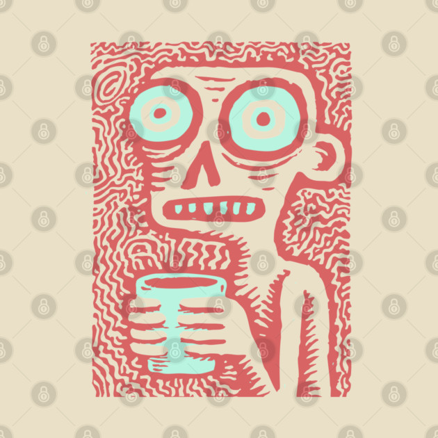 Caffeine Addict Zombie Coffee Break by TuncGK