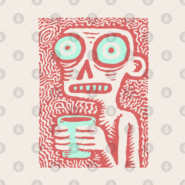 Caffeine Addict Zombie Coffee Break by TuncGK