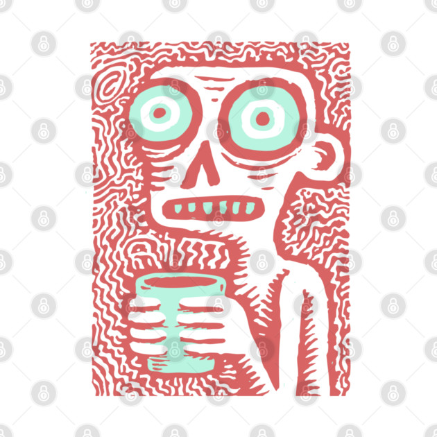 Caffeine Addict Zombie Coffee Break by TuncGK