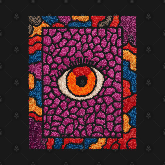 All-Seeing Eye in Bloom | Purple Retro by TuncGK