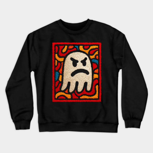 Angry Little Ghost | Halloween for Kids Crewneck Sweatshirt by TuncGK