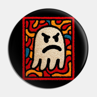 Angry Little Ghost | Halloween for Kids Pin