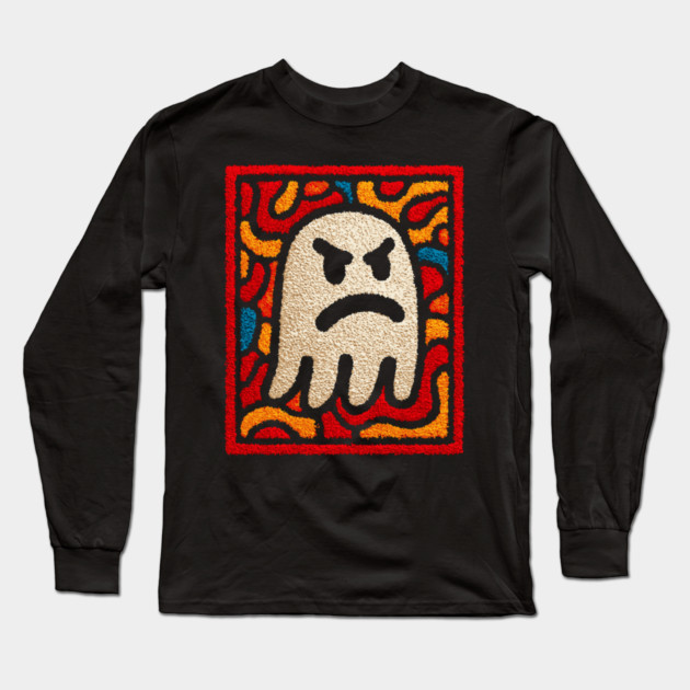 Angry Little Ghost | Halloween for Kids Long Sleeve T-Shirt by TuncGK