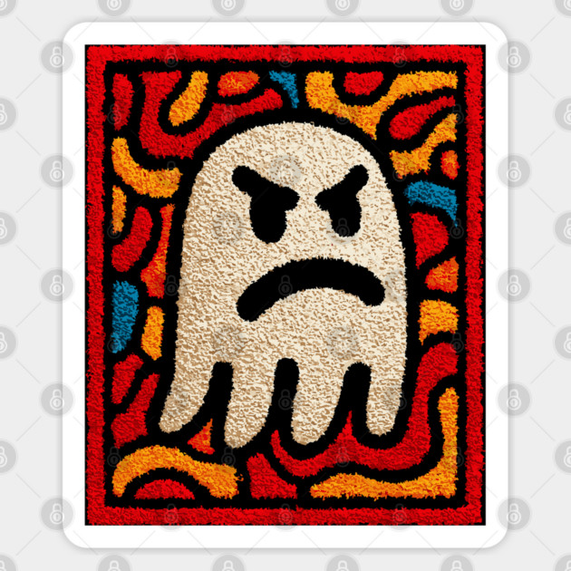 Angry Little Ghost | Halloween for Kids Sticker by TuncGK