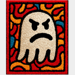 Angry Little Ghost | Halloween for Kids Posters and Art