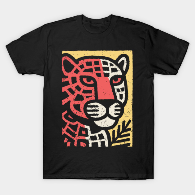 Fierce Red Jaguar | Pop Art Animal Print T-Shirt by TuncGK