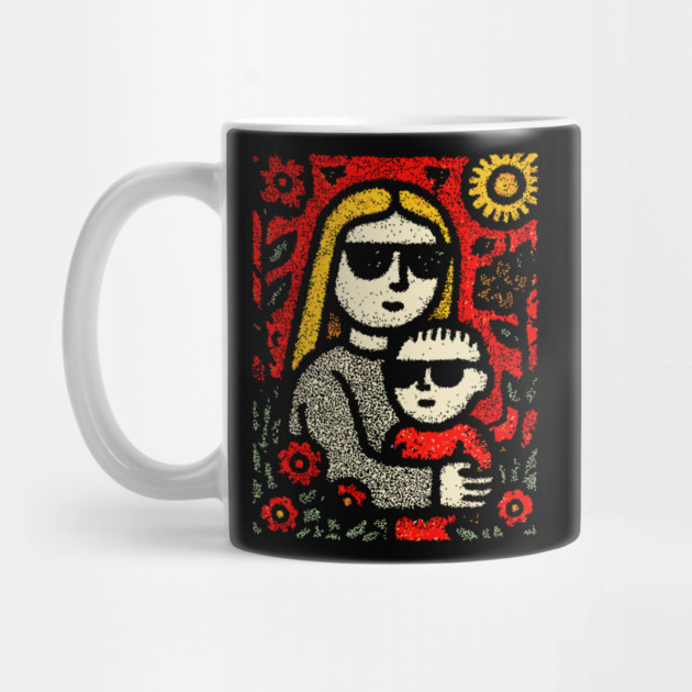 Cool Mom and Son with Sunglasses by TuncGK