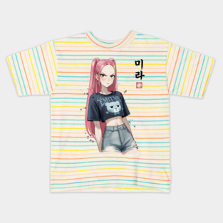 Kpop demon hunters Mira Sumi E Kids T-Shirt