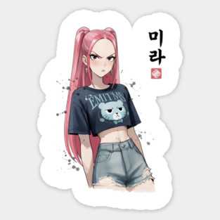 Kpop demon hunters Mira Sumi E Sticker