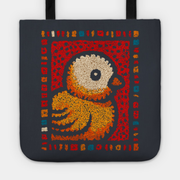 Chirpy Baby Chick | Geometric Pop Art Tote by TuncGK