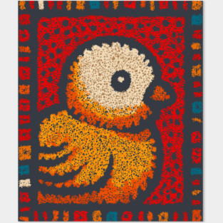 Chirpy Baby Chick | Geometric Pop Art Posters and Art