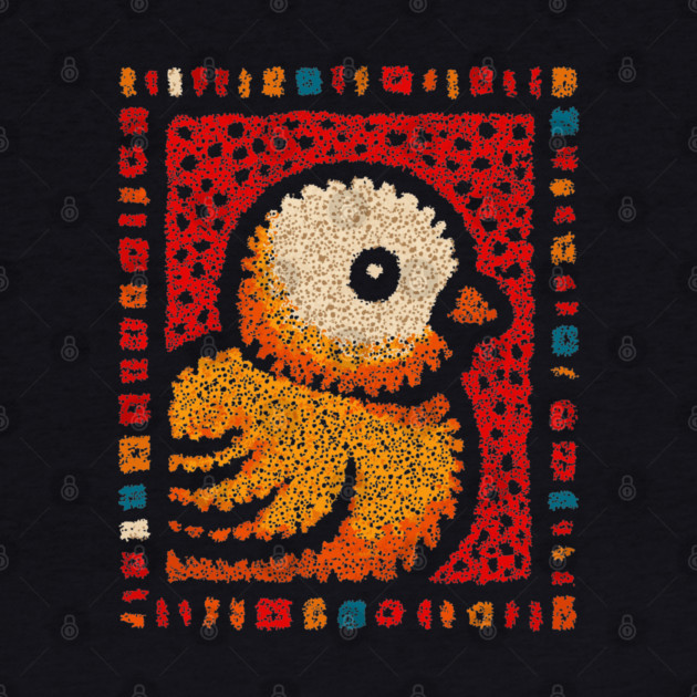 Chirpy Baby Chick | Geometric Pop Art by TuncGK