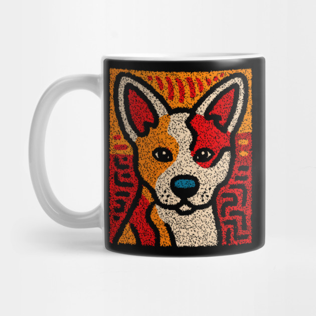 Playful Baby Dingo | Aboriginal Style Wildlife by TuncGK