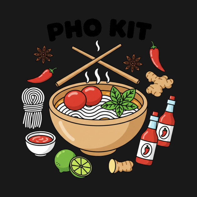 Pho Kit Vietnamese Soup Lover — Hot Sauce Noodle Bowl Pun by ArtistTee ⭐⭐⭐⭐⭐