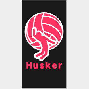 Husker Volleyball , cute family gift idea for mom , dad and siblings Posters and Art