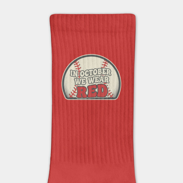 In October We Wear Red October Philadelphia Baseball by ArtistTee ⭐⭐⭐⭐⭐