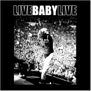 Inxs Live Baby Live Halftone Posters and Art