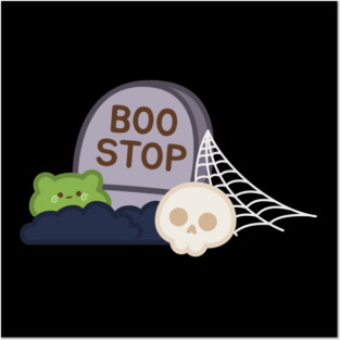 Boo Gravestone Posters and Art