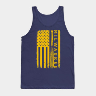 Milwaukee Brewers American Flag Tank Top