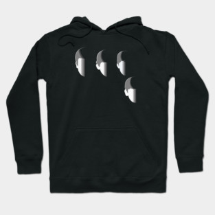 Beatles Faces Album Silhouette Hoodie
