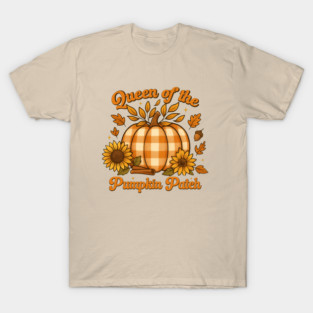Queen of the Pumpkin Patch Fall Autumn T-Shirt