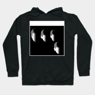 Beatles Faces Album Silhouette Hoodie