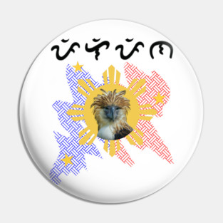 Philippine Eagle / Baybayin word Filipina (Filipina women) Pin