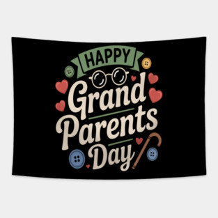 HAPPY GRANDPARENTS DAY Tapestry