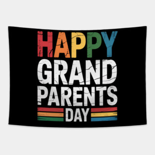 Happy Grandparents Day Tapestry