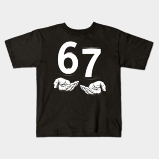 Six Seven 6 7 Gen Alpha Slang 6 7 Hands Kids T-Shirt