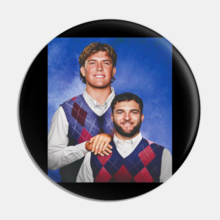 Vintage New York Football Jaxson Dart, Cam Skattebo Step Brothers Pin