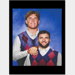 Vintage New York Football Jaxson Dart, Cam Skattebo Step Brothers Posters and Art