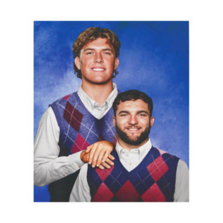 Vintage New York Football Jaxson Dart, Cam Skattebo Step Brothers Magnet