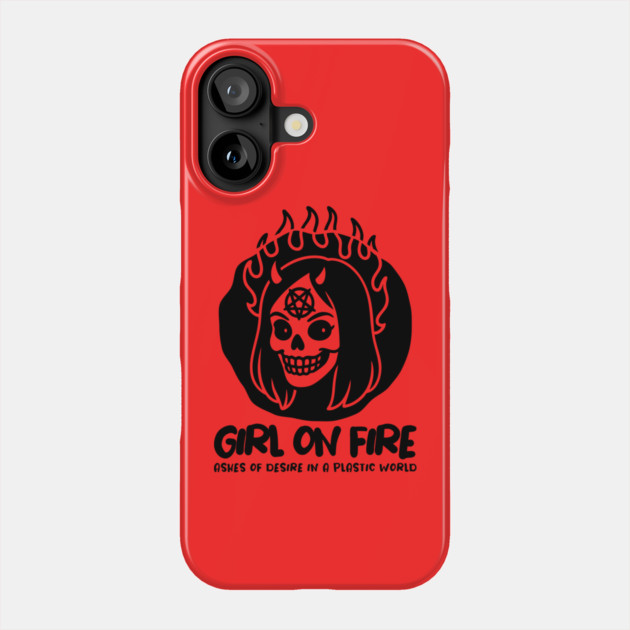 GIRL ON FIRE Phone Case by Fabrik