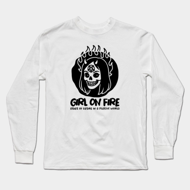 GIRL ON FIRE Long Sleeve T-Shirt by Fabrik