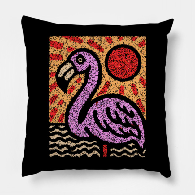 The Balance | A Vibrant Folk Art Tarot Card Pillow by TuncGK