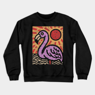 The Balance | A Vibrant Folk Art Tarot Card Crewneck Sweatshirt
