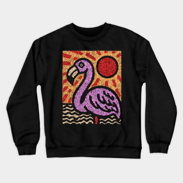 The Balance | A Vibrant Folk Art Tarot Card Crewneck Sweatshirt by TuncGK