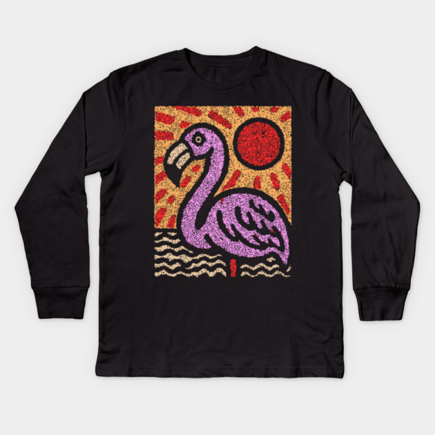 The Balance | A Vibrant Folk Art Tarot Card Kids Long Sleeve T-Shirt by TuncGK