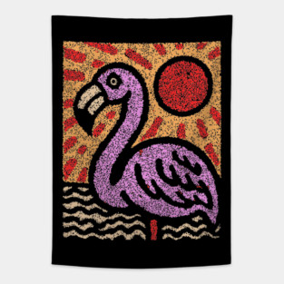 The Balance | A Vibrant Folk Art Tarot Card Tapestry