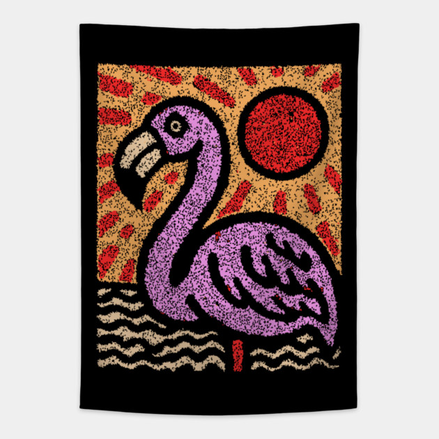 The Balance | A Vibrant Folk Art Tarot Card Tapestry by TuncGK