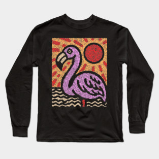 The Balance | A Vibrant Folk Art Tarot Card Long Sleeve T-Shirt