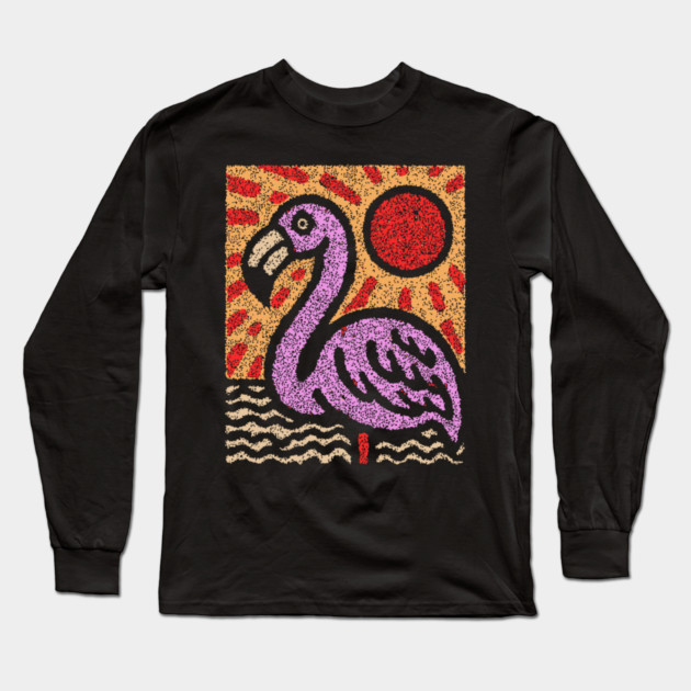 The Balance | A Vibrant Folk Art Tarot Card Long Sleeve T-Shirt by TuncGK