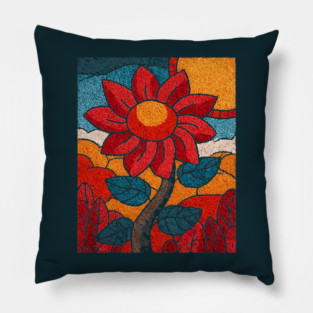 The Harvest | An Autumn Folk Art Tarot Card Pillow