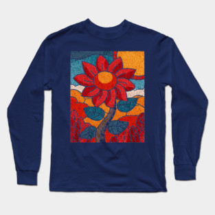 The Harvest | An Autumn Folk Art Tarot Card Long Sleeve T-Shirt
