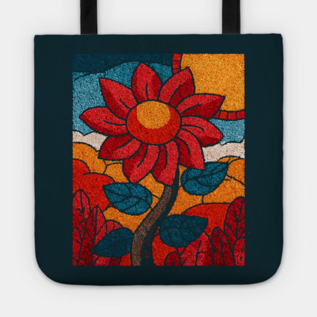 The Harvest | An Autumn Folk Art Tarot Card Tote by TuncGK