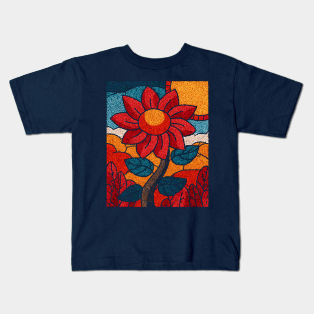 The Harvest | An Autumn Folk Art Tarot Card Kids T-Shirt by TuncGK