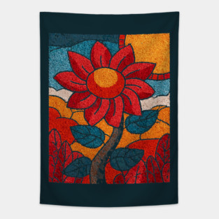 The Harvest | An Autumn Folk Art Tarot Card Tapestry