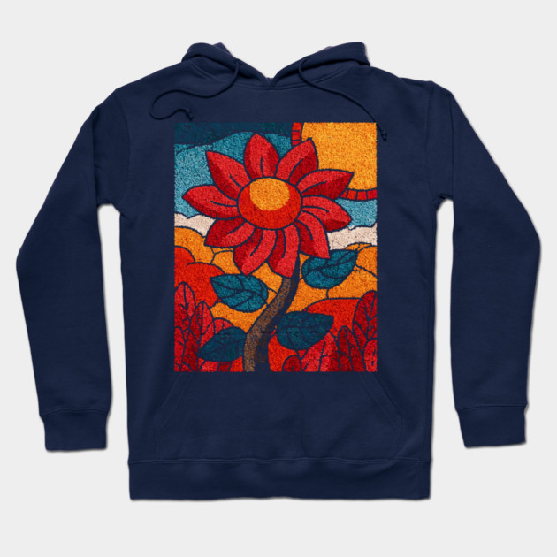 The Harvest | An Autumn Folk Art Tarot Card Hoodie by TuncGK