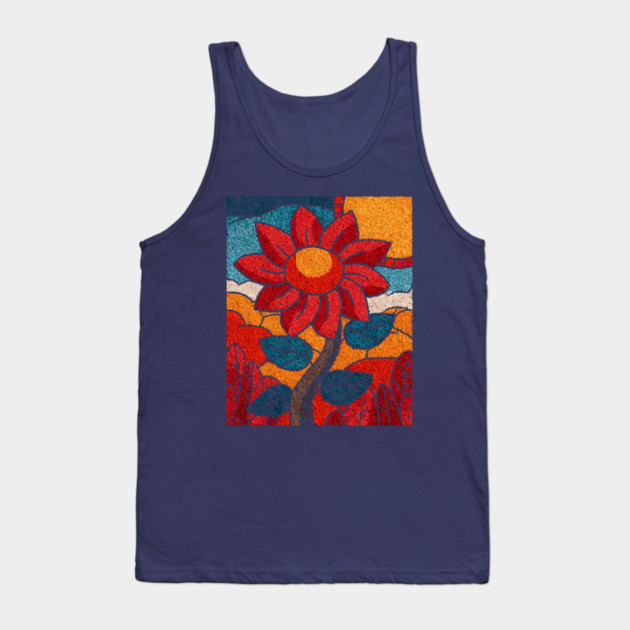 The Harvest | An Autumn Folk Art Tarot Card Tank Top by TuncGK